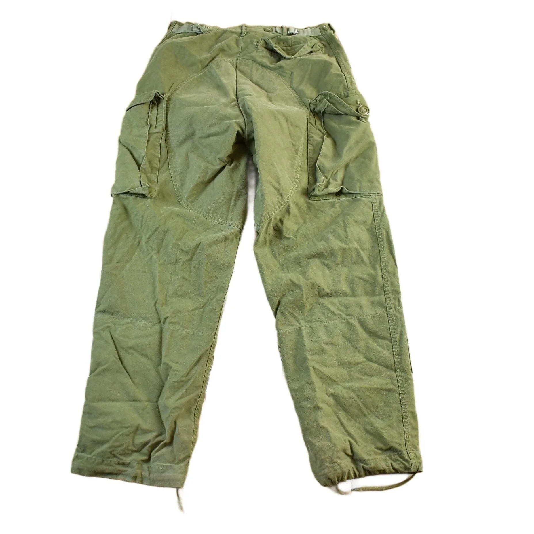 Vintage 1967 Military OG-107 Sateen Combat Cargo Fatigue Pants Men's 34 x 30 - Image 2