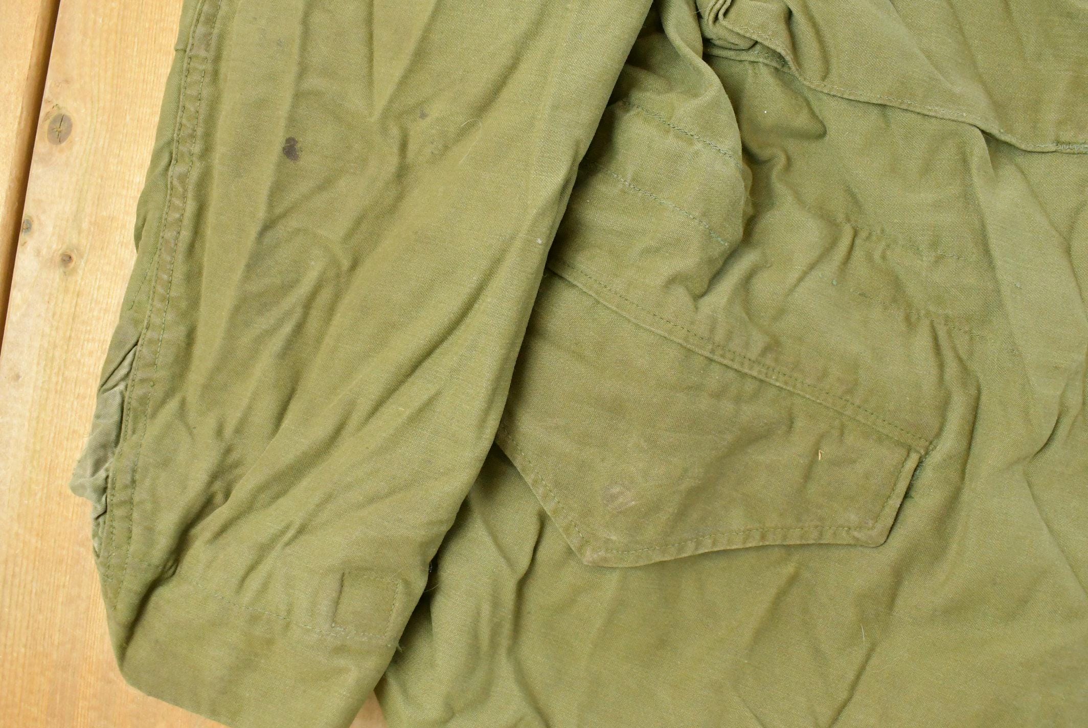 Vintage 1969 Military Field Coat Men's Medium - Image 4