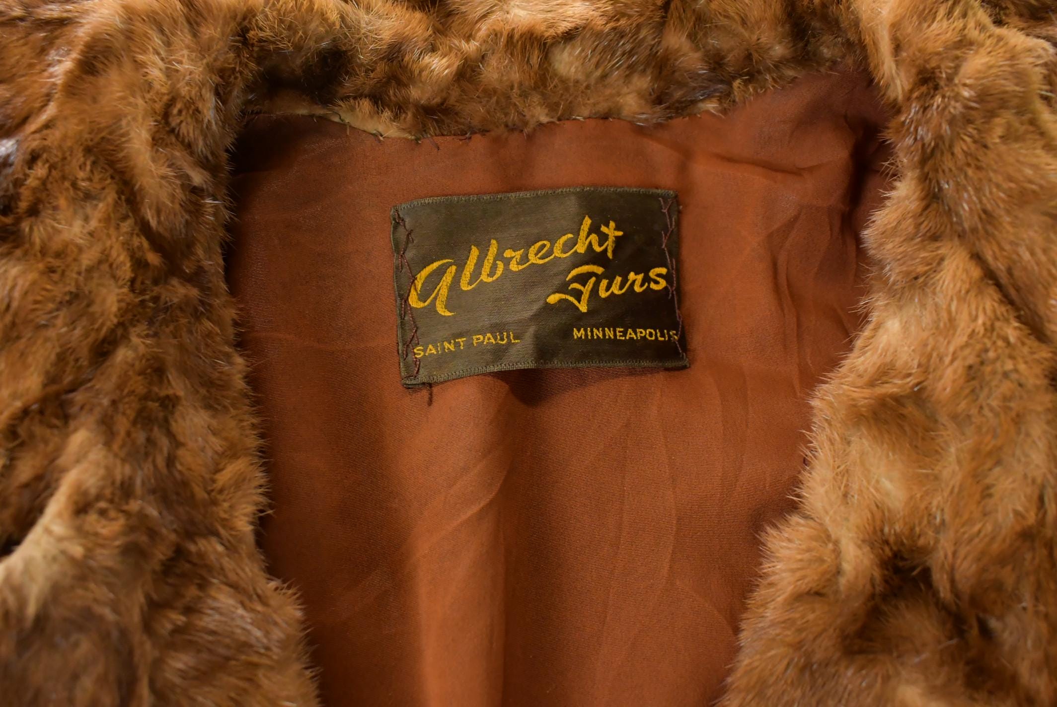 Vintage 1970s Albrecht Furs Full Length Brown Mink Fur Coat Adult M Men's Medium - Image 5