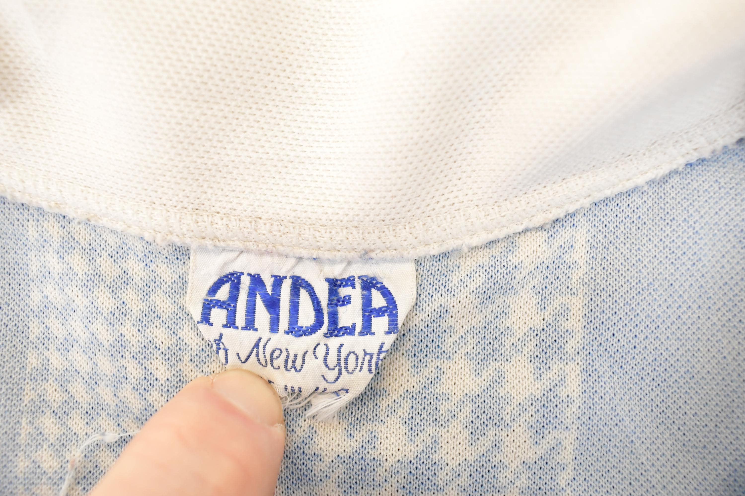 Vintage 1970s Andea New York Abstract Button Up Shirt Women's XL - Image 4