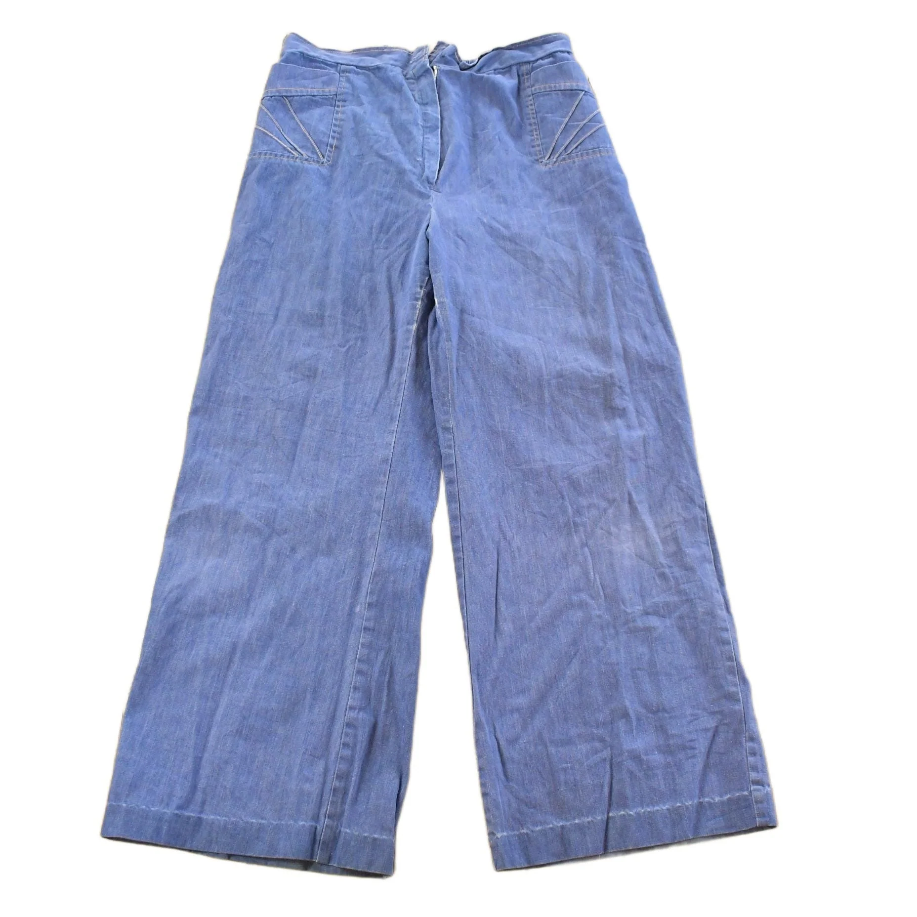 Vintage 1970s Bell Bottom Baggy Denim Jeans Men's 33 x 30