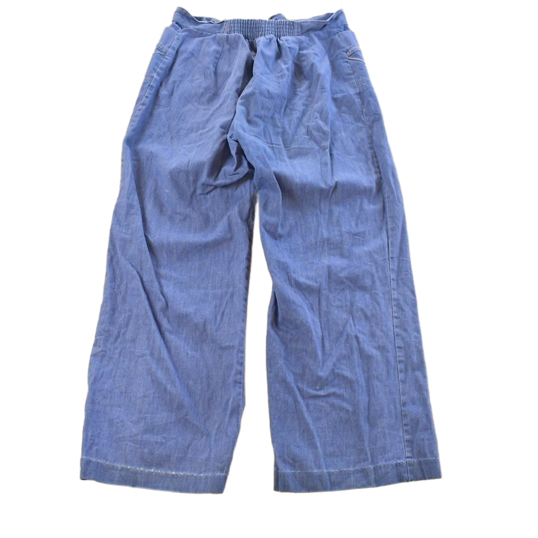 Vintage 1970s Bell Bottom Baggy Denim Jeans Men's 33 x 30 - Image 2