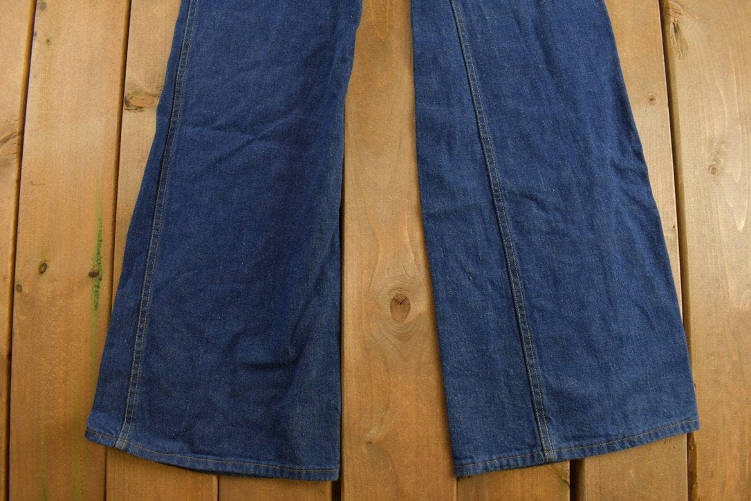 Vintage 1970s Belle bottom Overalls Women's 30 x 34 - Image 3