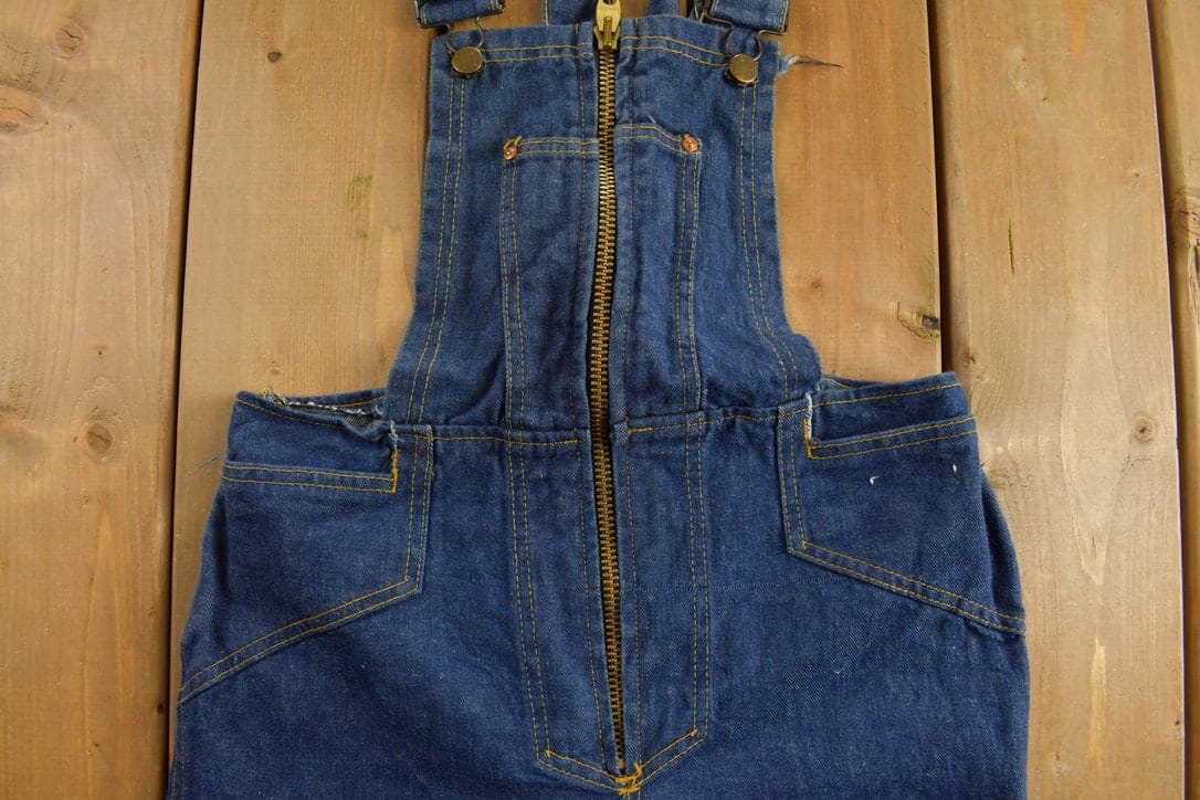 Vintage 1970s Belle bottom Overalls Women's 30 x 34 - Image 4