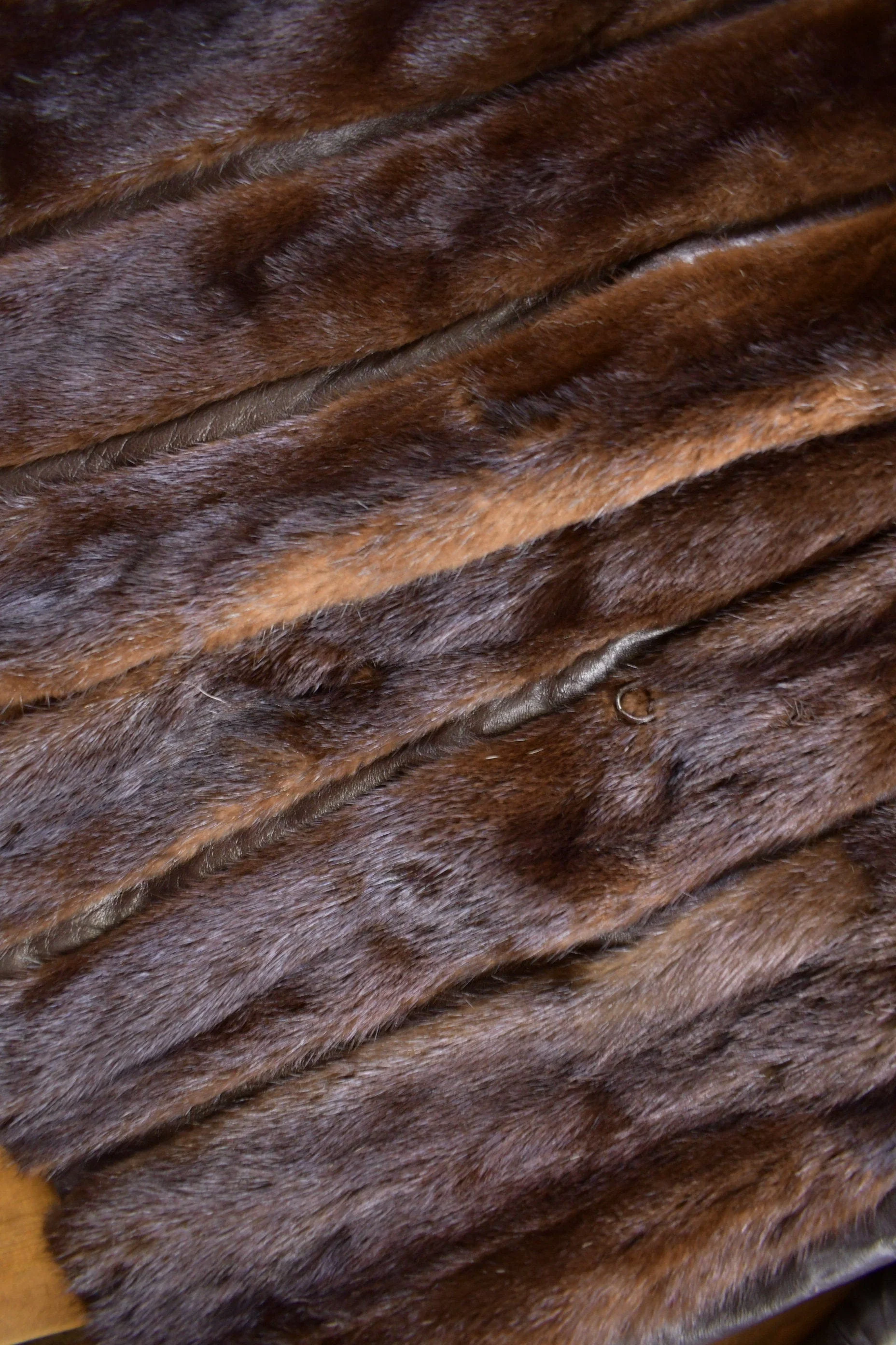 Vintage 1970s Brown Mink Fur Coat Men's Medium - Image 7