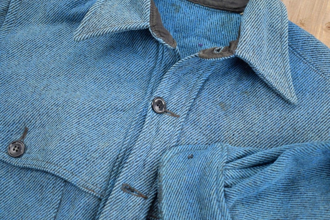 Vintage 1970s Button Up Wool Shacket Men's Large - Image 3