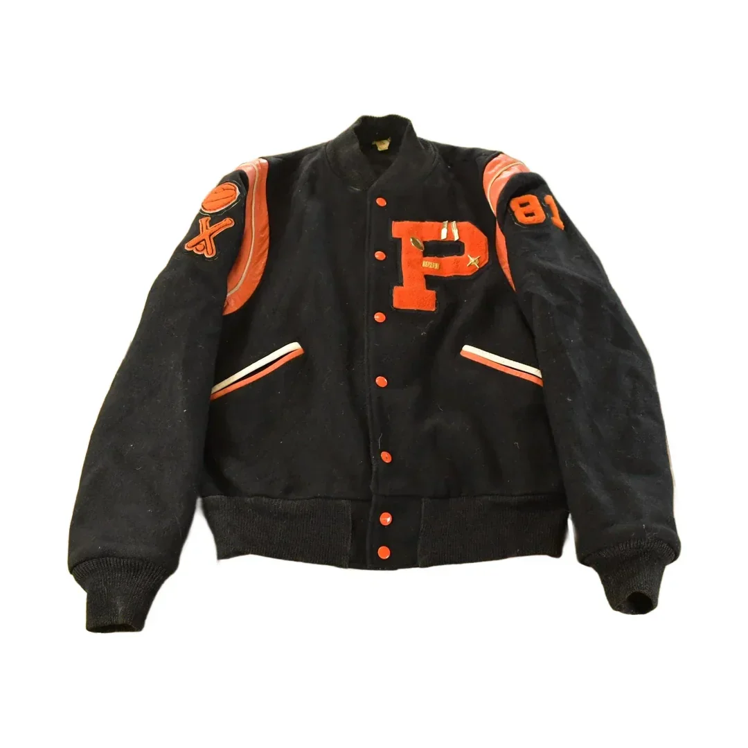 Vintage 1970s Butwin Collegiate Wool Varsity Letterman Jacket Men's Medium