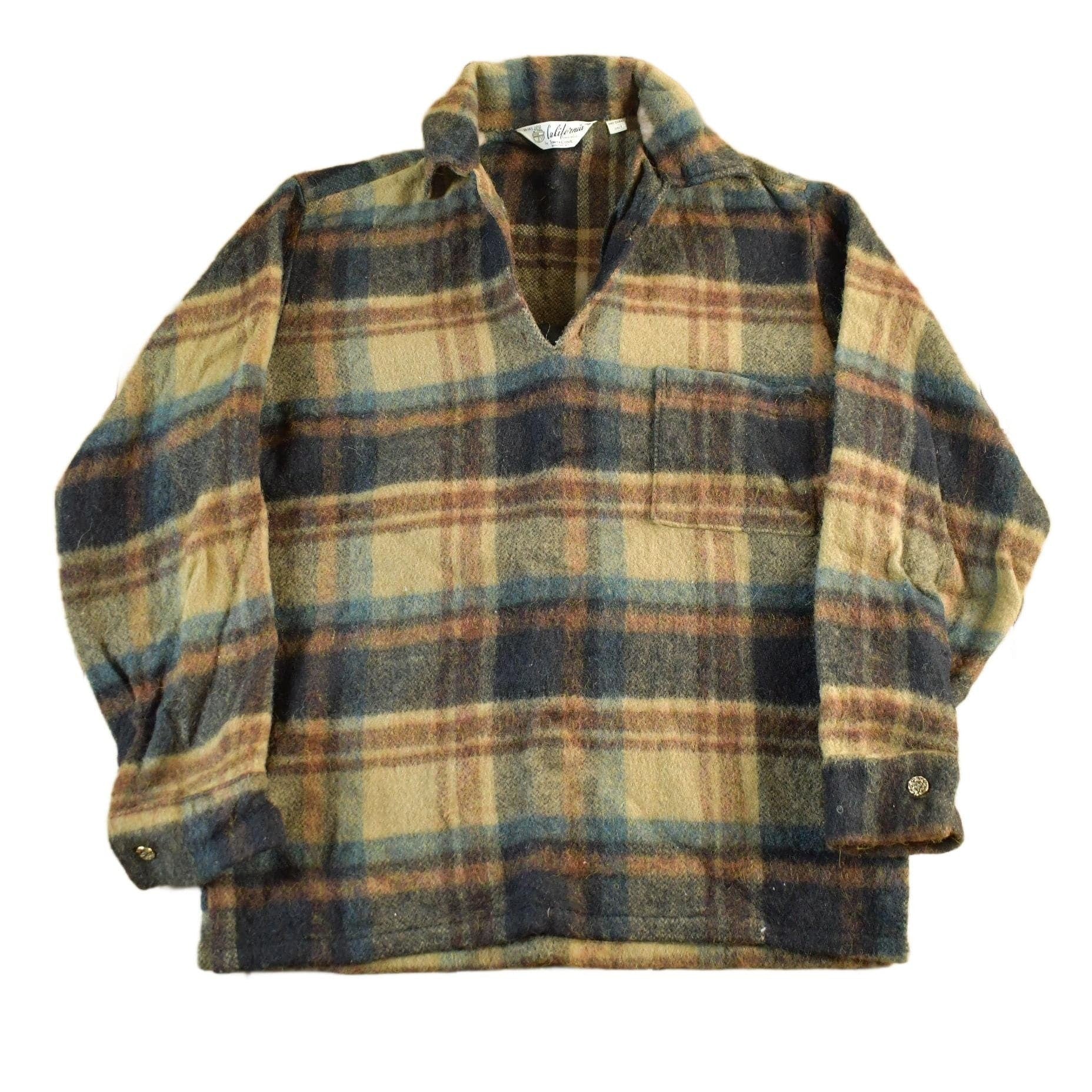 Vintage 1970s California Originals Townline Wool Flannel Jacket Men's Small