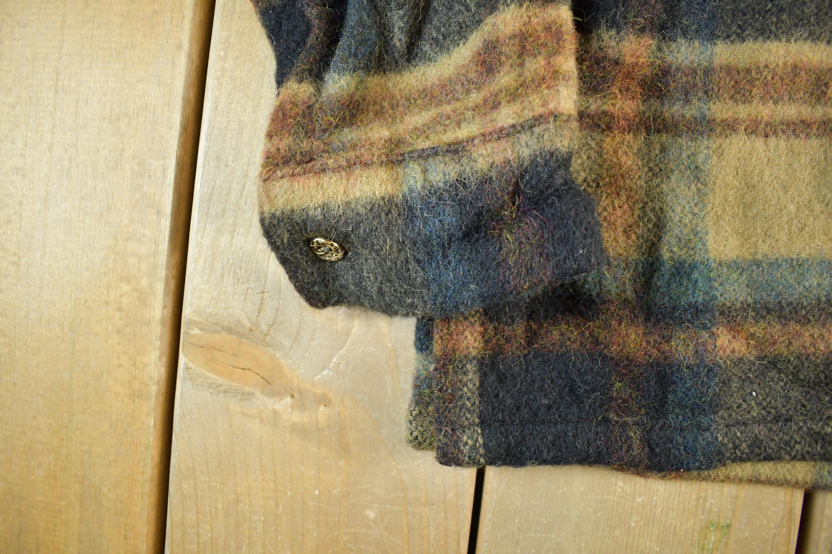 Vintage 1970s California Originals Townline Wool Flannel Jacket Men's Small - Image 3