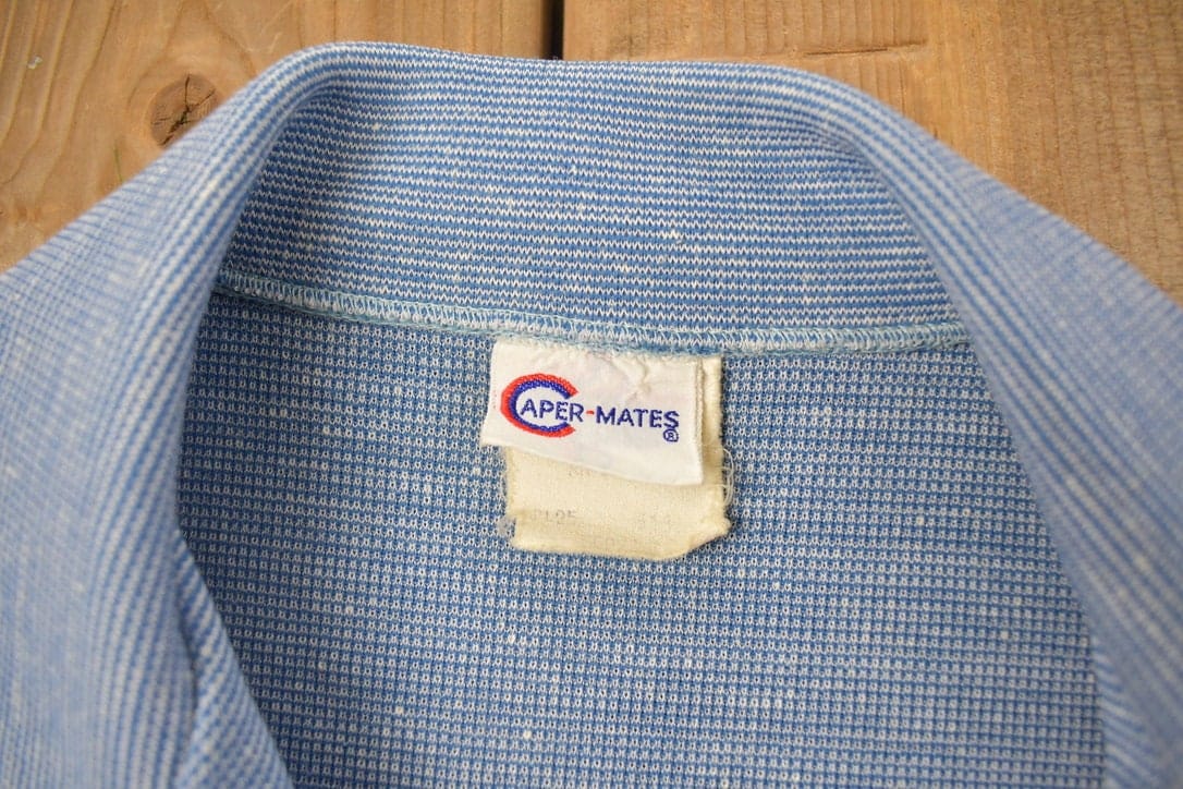 Vintage 1970s Caper-Mates House Themed Button Up Shirt Men's Medium - Image 3