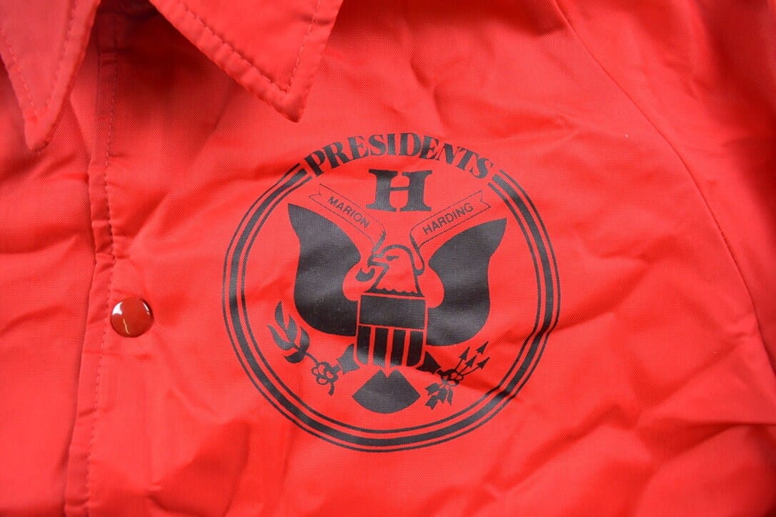 Vintage 1970s Chalk Line Presidents Snap Button Windbreaker Jacket Men's Medium - Image 4