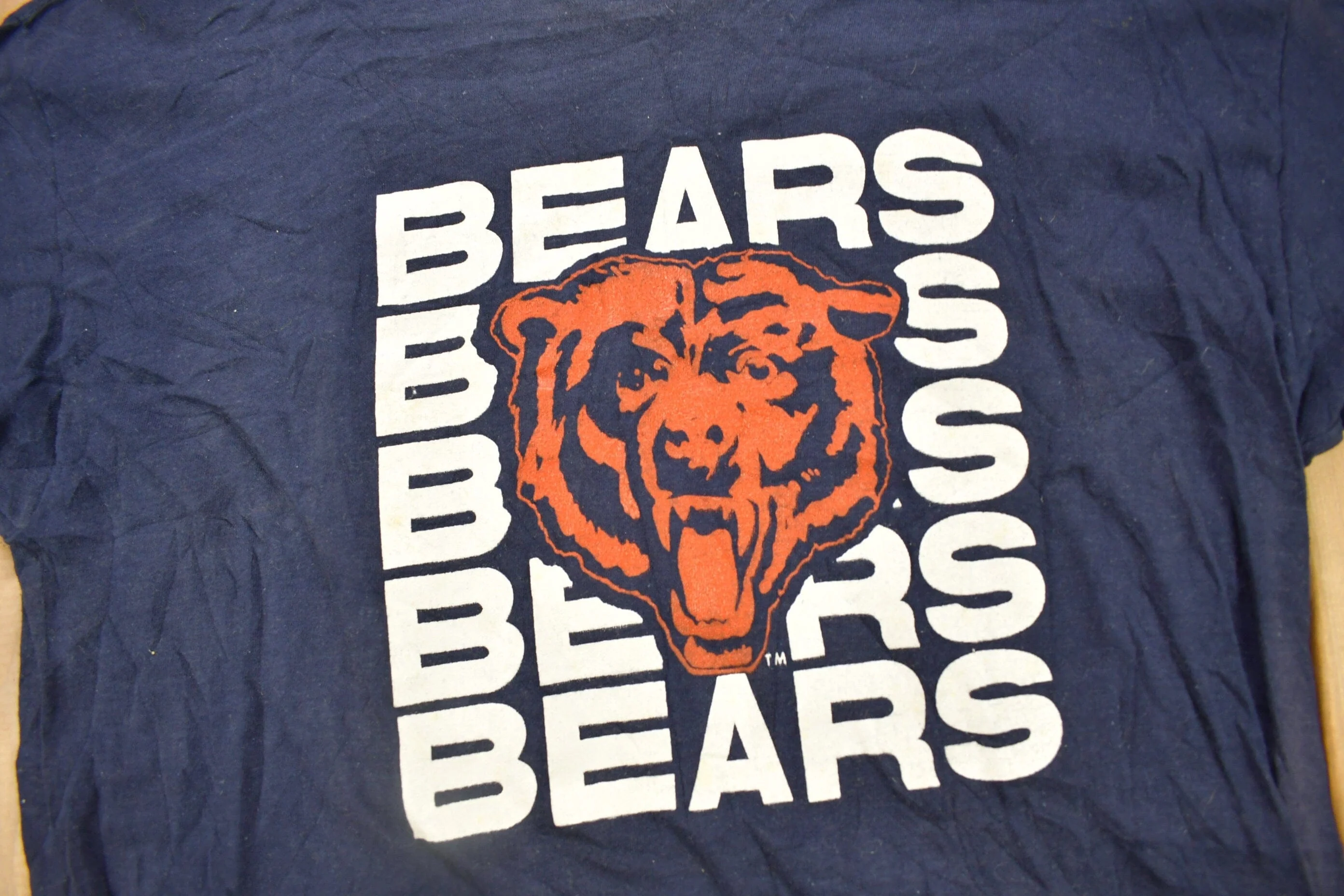 Vintage 1970s Chicago Bears NFL Champion T-Shirt Men's Large - Image 3