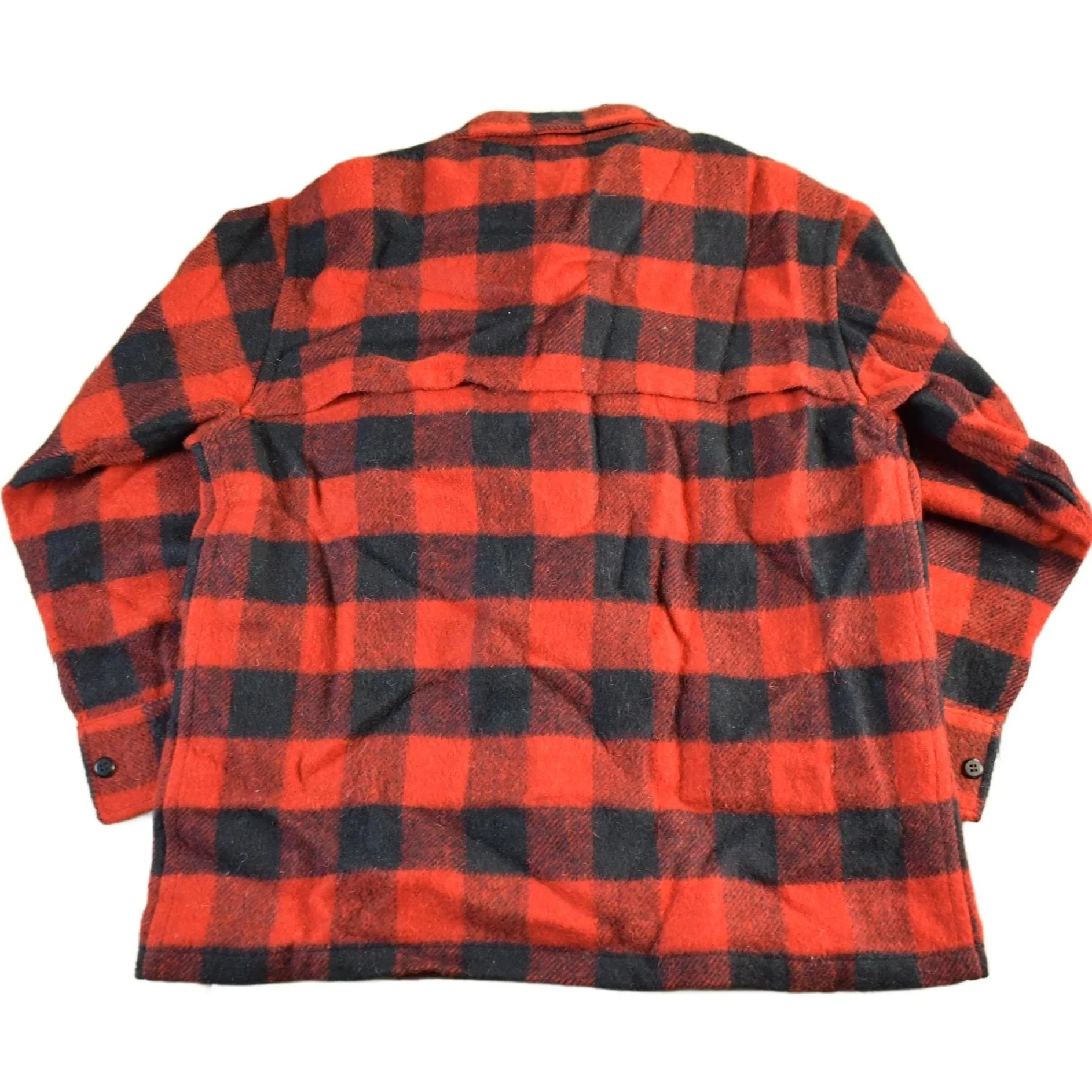 Vintage 1970s Cockatoo Wool Flannel Shirt Jacket Men's Medium - Image 2