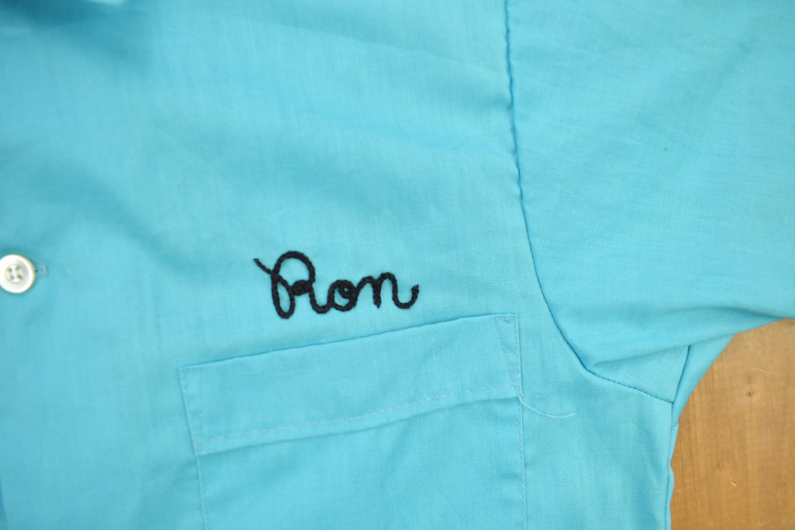 Vintage 1970s Crouse-Hinds Chain Stitched Bowling Shirt Men's Medium - Image 5