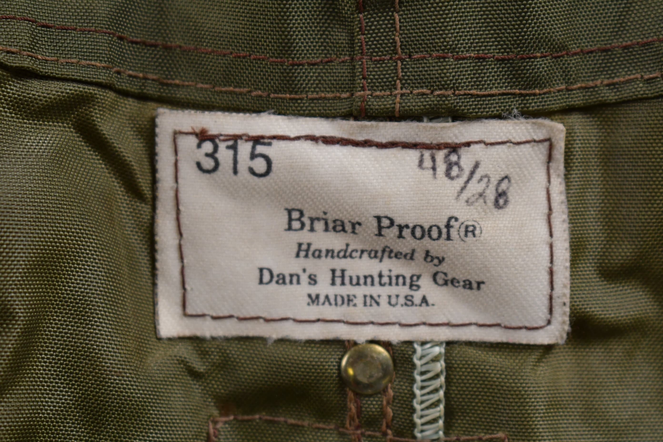 Vintage 1970s Dans Briar Proof Hunting Overalls - Image 5
