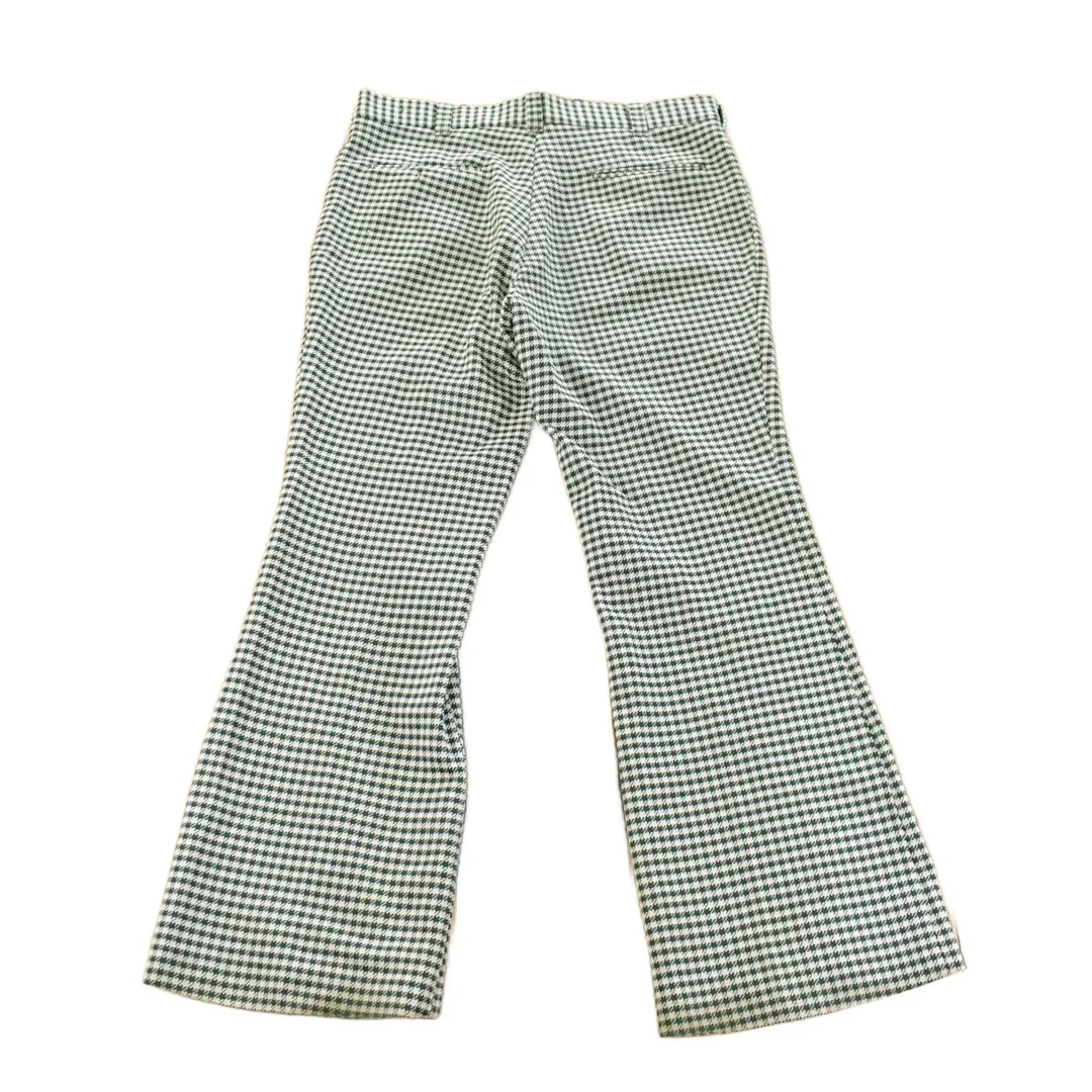 Vintage 1970s Day's Sportswear Checkered Bell Bottom Flare Trousers Women's 35 x 29 - Image 2
