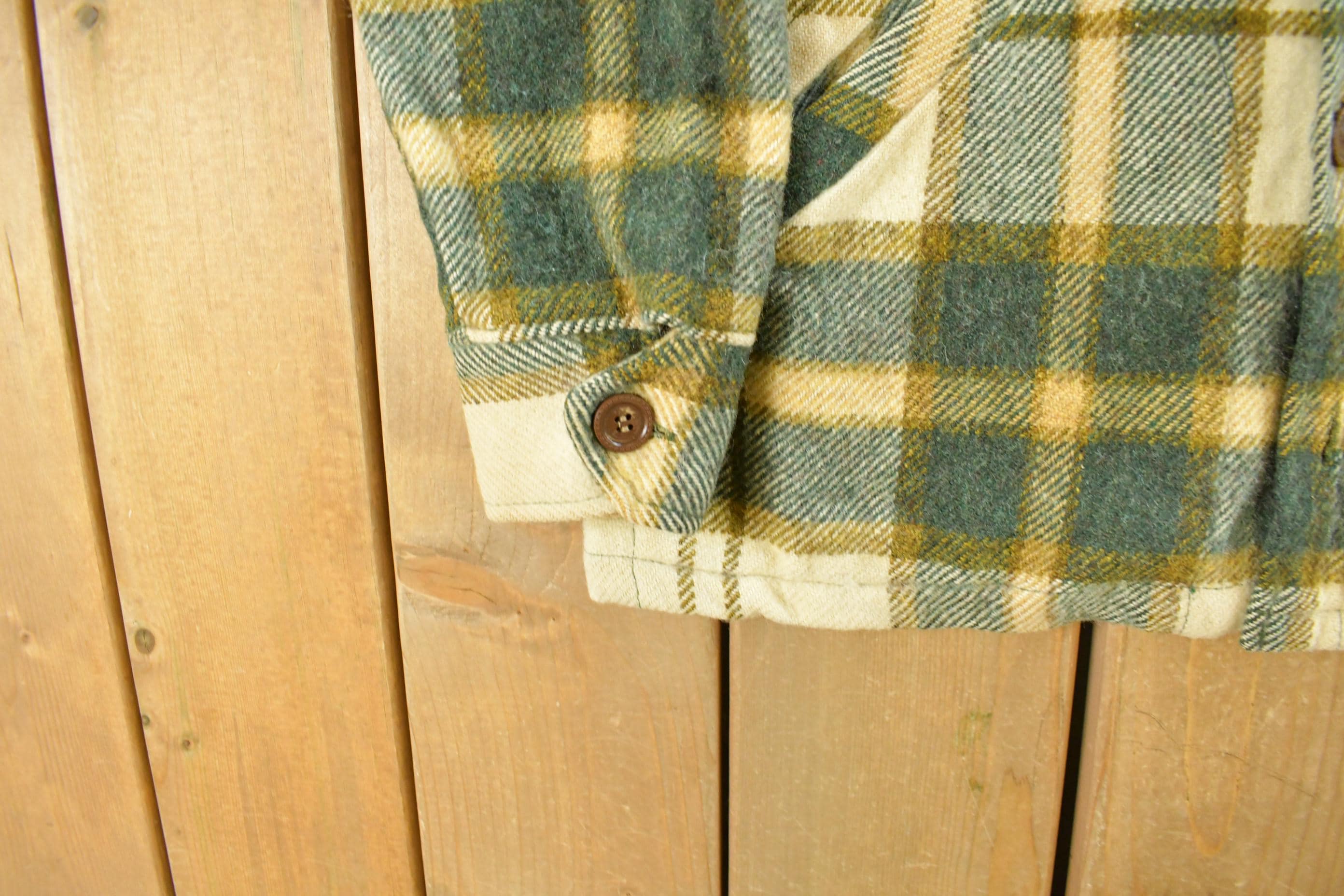 Vintage 1970s Deacon Brothers Flannel Shirt Jacket Men's Medium - Image 3