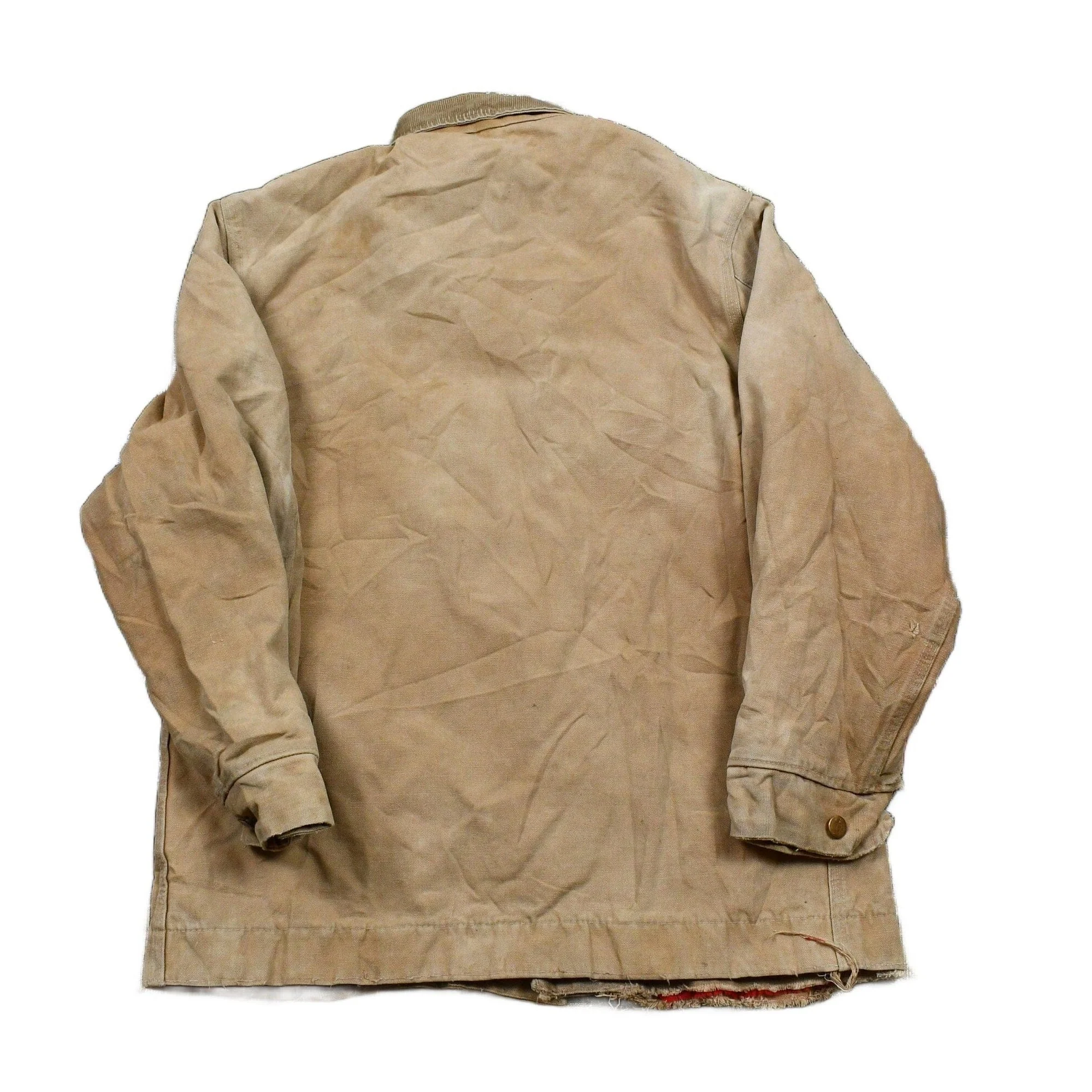 Vintage 1970s Distressed Carhartt Chore Coat Men's Large - Image 2