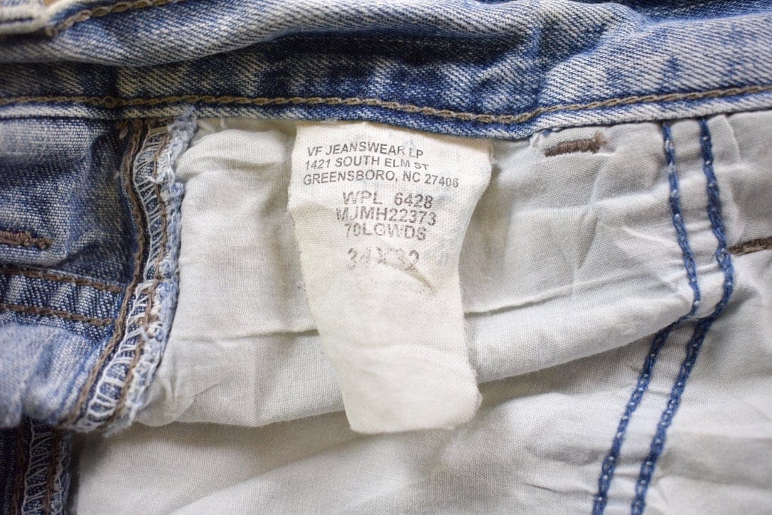 Vintage 1970s Distressed Wrangler Denim Jeans Men's 34 x 30 - Image 8