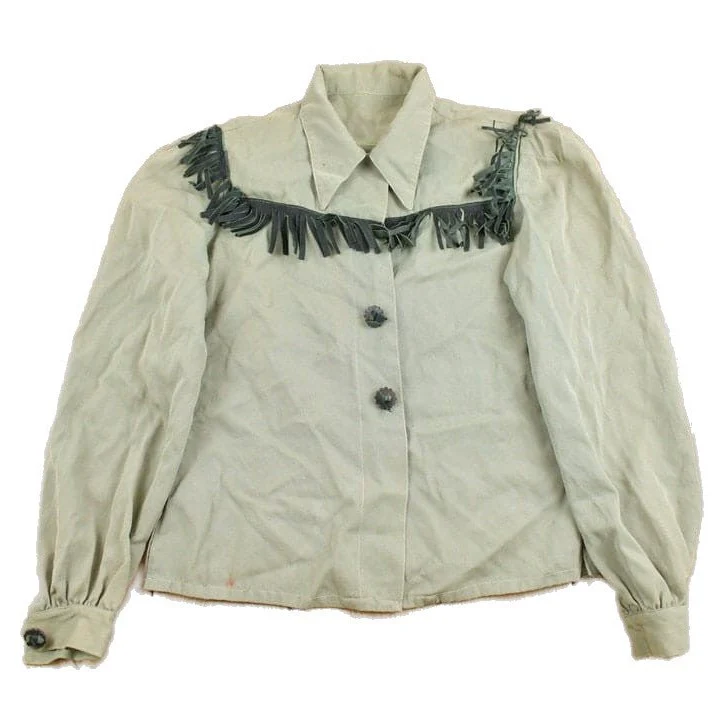 Vintage 1970s Fringe Button Up Shirt Men's XS