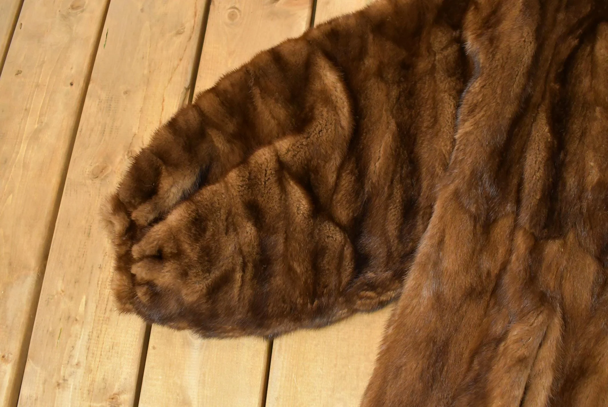 Vintage 1970s Full Length Mink Fur Coat Adult XL - Image 3