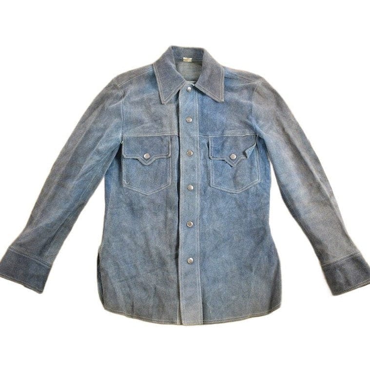 Vintage 1970s Genuine Leather Suede Jacket Men's Medium