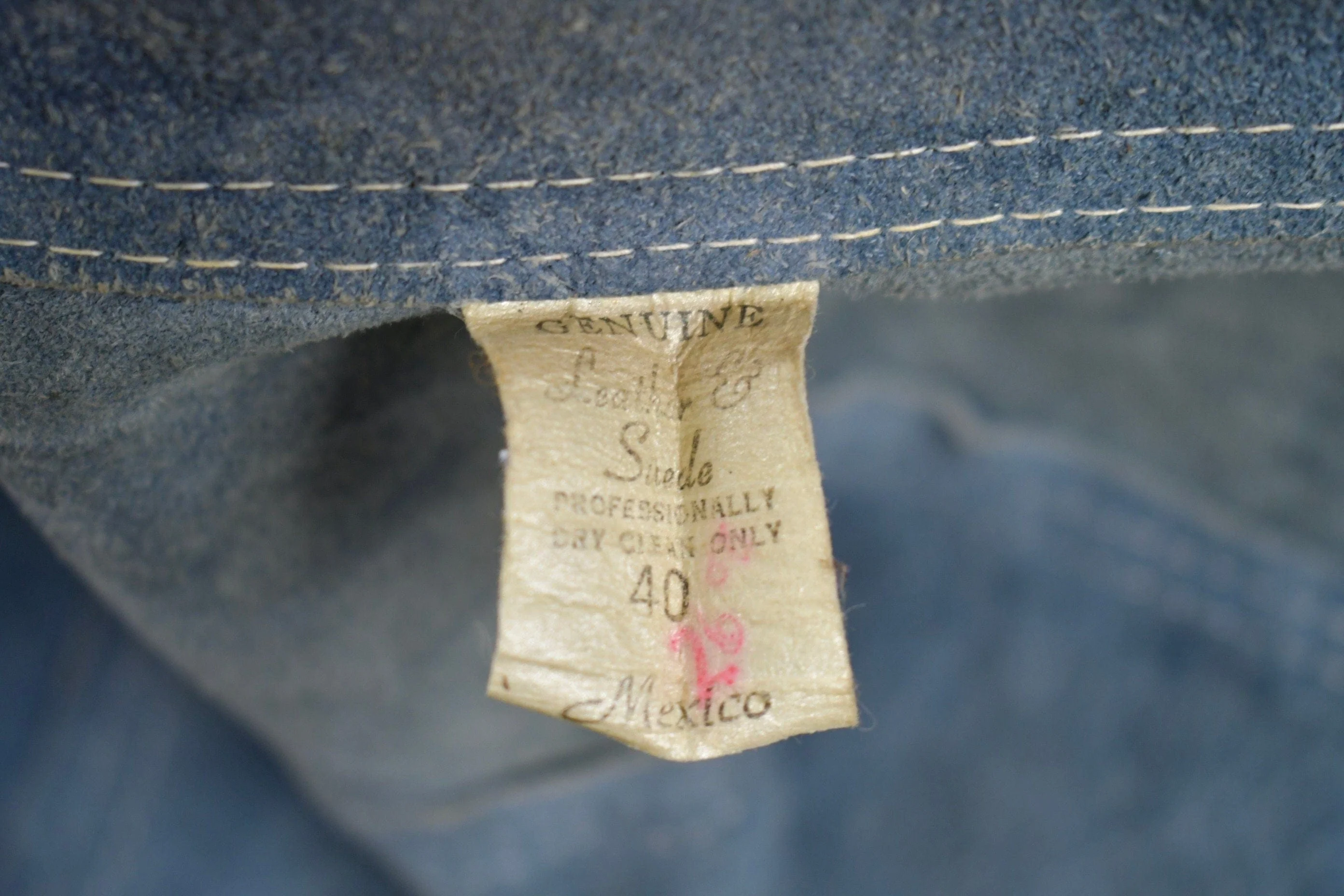 Vintage 1970s Genuine Leather Suede Jacket Men's Medium - Image 4
