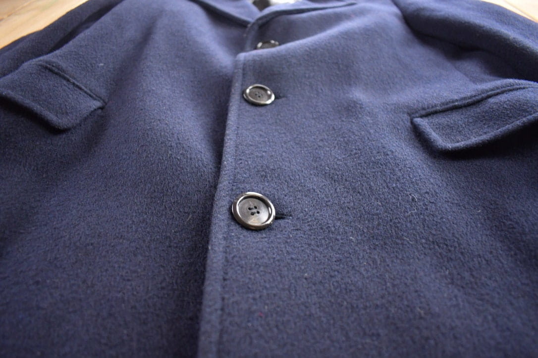 Vintage 1970s Gino Disegnatore 100% Wool Button Up Jacket Made In Canada - Image 3