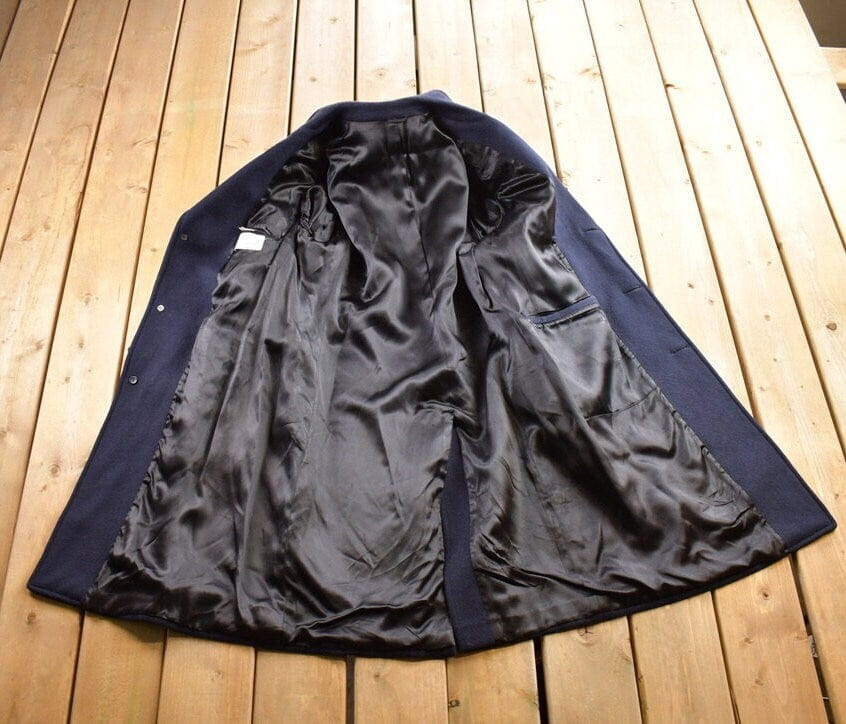 Vintage 1970s Gino Disegnatore 100% Wool Button Up Jacket Made In Canada - Image 4