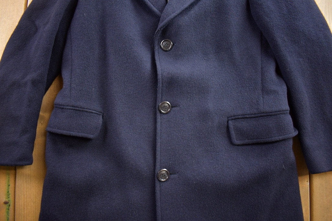 Vintage 1970s Gino Disegnatore 100% Wool Button Up Jacket Made In Canada - Image 5
