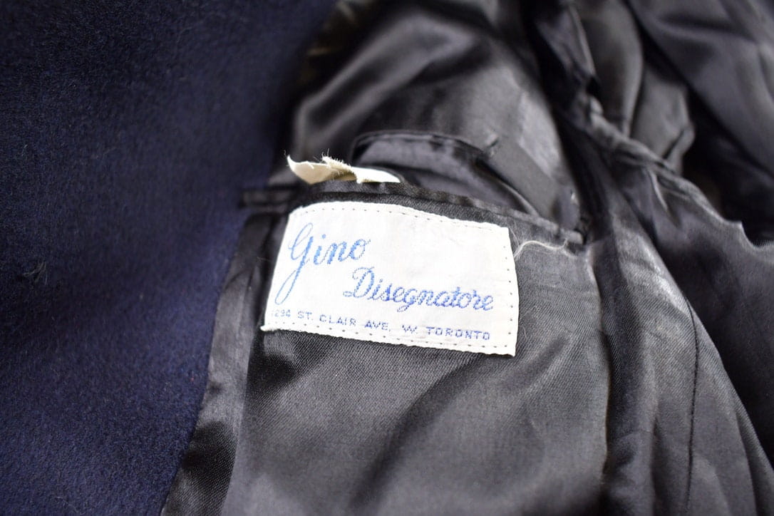 Vintage 1970s Gino Disegnatore 100% Wool Button Up Jacket Made In Canada - Image 6