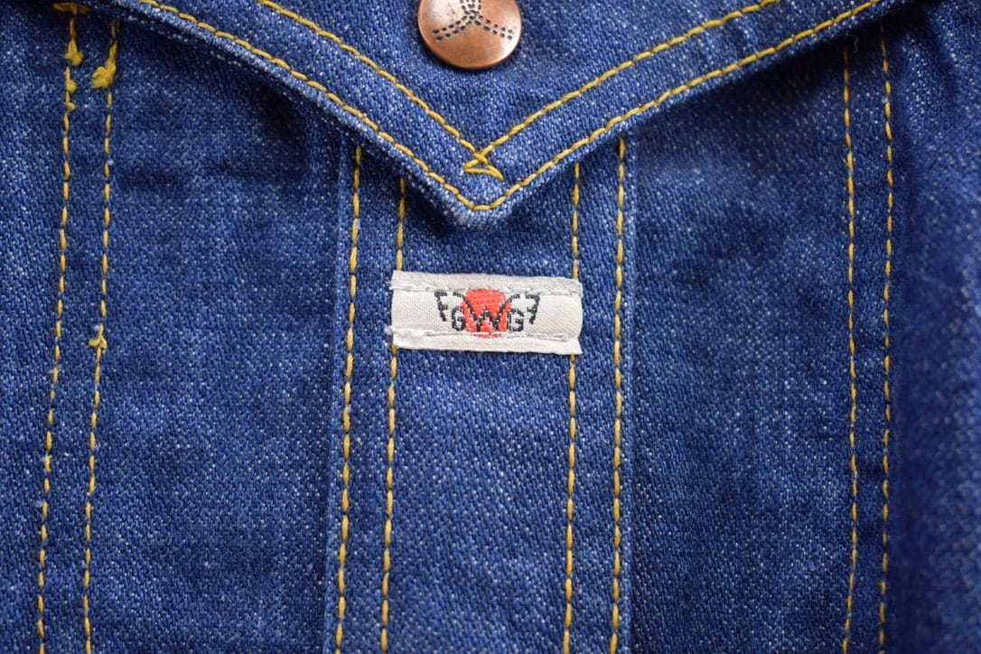Vintage 1970s GWG Western Denim Jean Jacket Deadstock Men's Medium - Image 3
