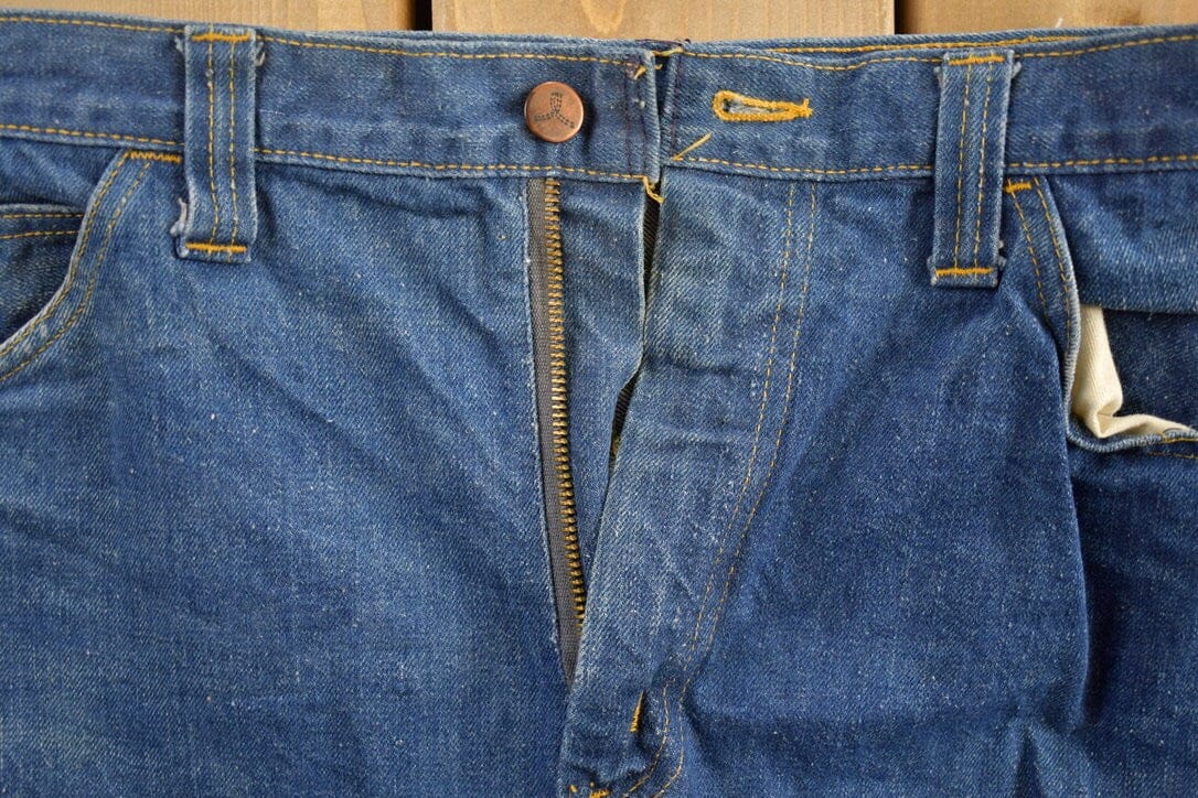 Vintage 1970s GWG Western Style Boot Jeans Men's 34 x 38.5 - Image 5