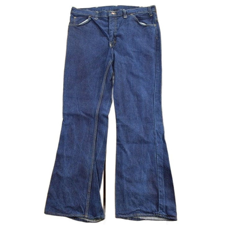 Vintage 1970s GWG Western Style Flare Denim Jeans Men's 37 x 32.5