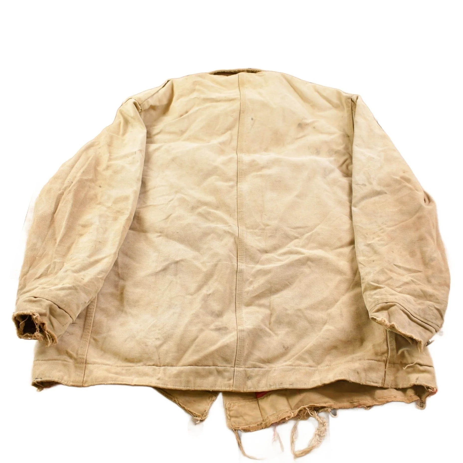Vintage 1970s Heavily Carhartt Diamond Quilt Lined Painters Jacket Men's Medium - Image 2