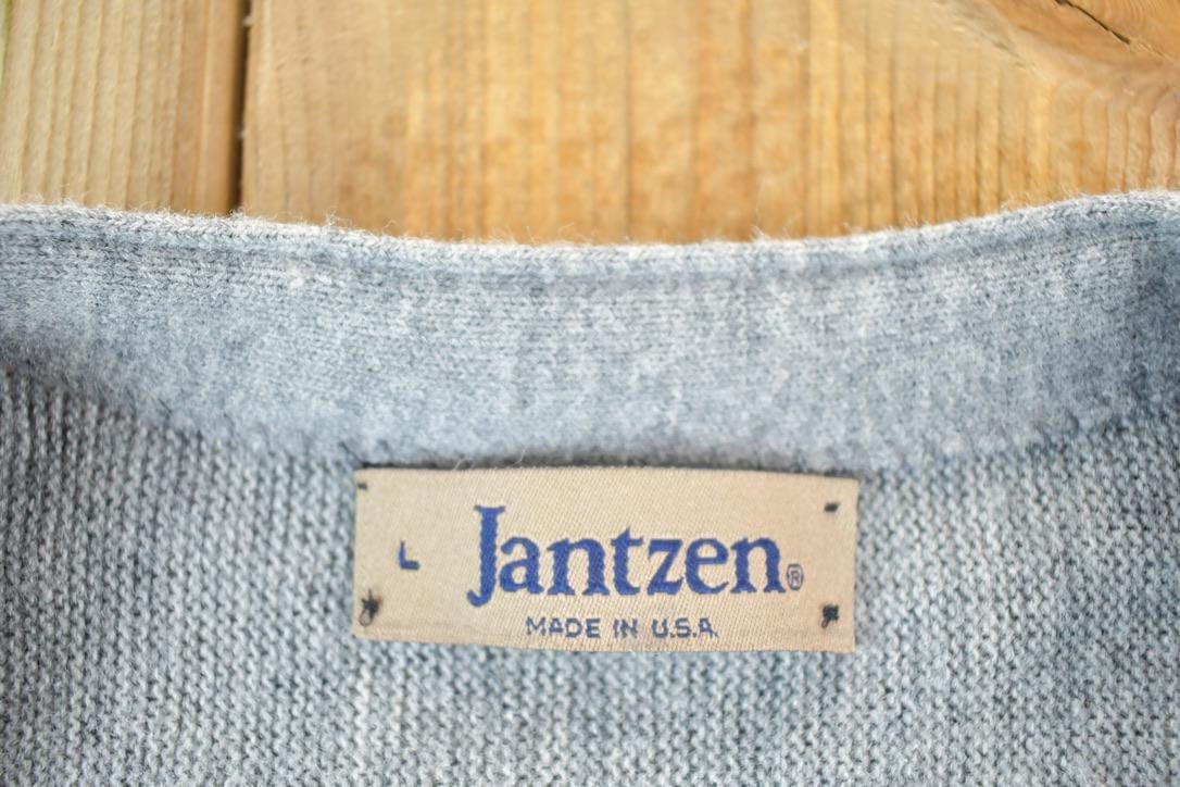 Vintage 1970s Jantzen Knit Cardigan Sweater Mens L - Image 3