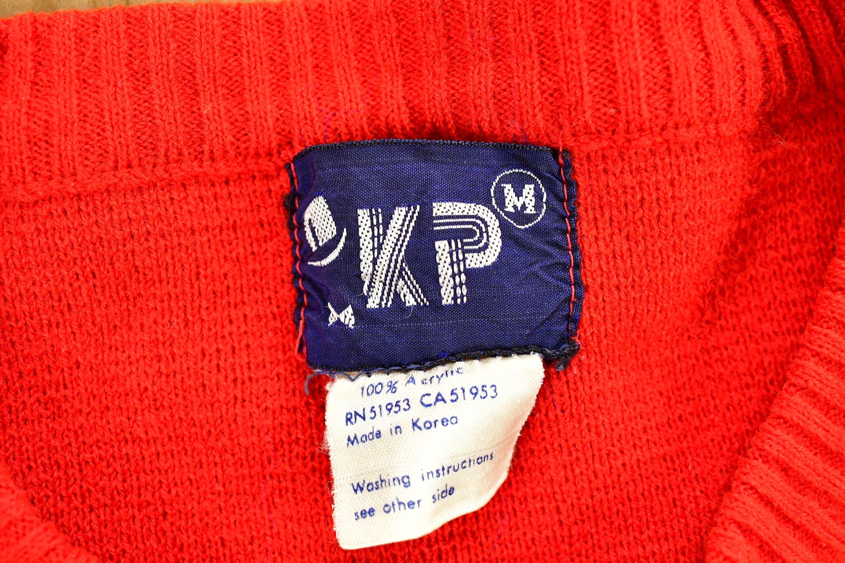 Vintage 1970s KP Western Style Knitted Sweater Men's S - Image 5