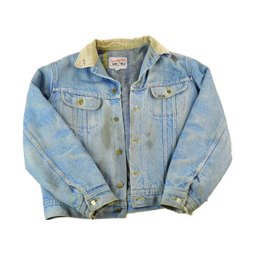 Vintage 1970s Lee Storm Riders Lined Jean Jacket Men's Large