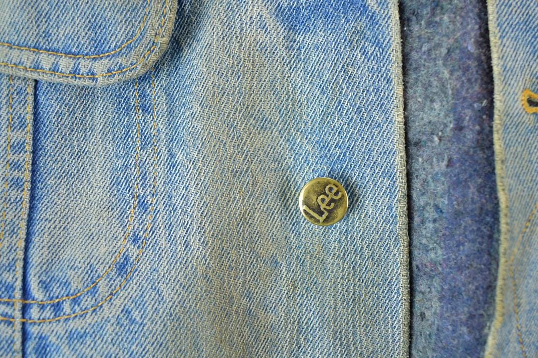 Vintage 1970s Lee Storm Riders Lined Jean Jacket Men's Large - Image 5