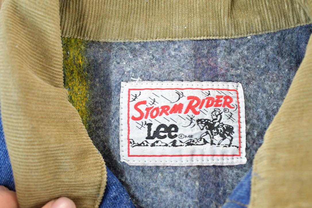 Vintage 1970s Lee Storm Riders Lined Jean Jacket Men's Large - Image 6