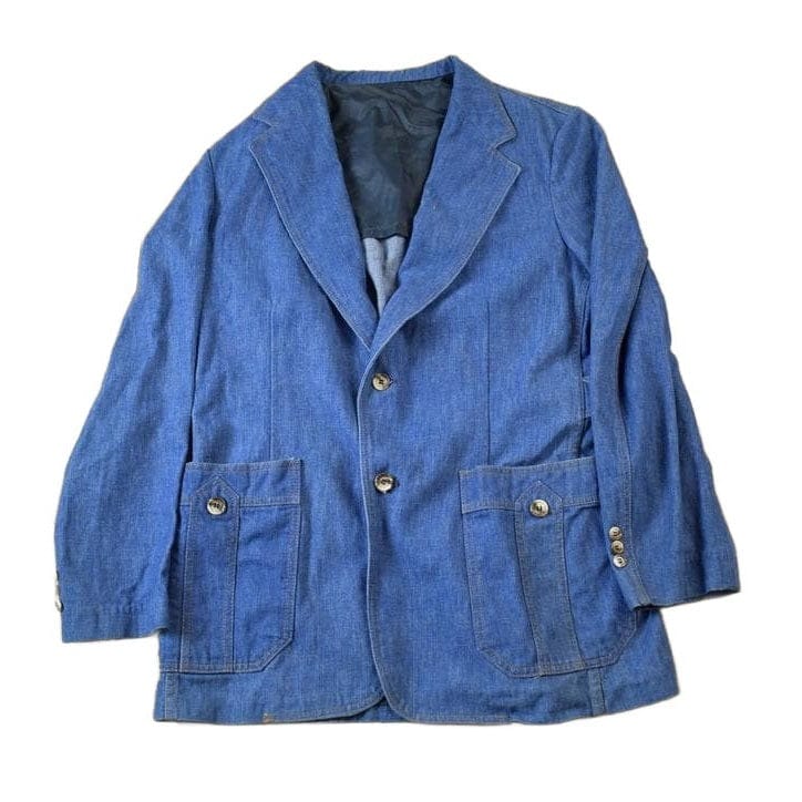Vintage 1970s Lee Western Denim Blazer Made In USA Men's M