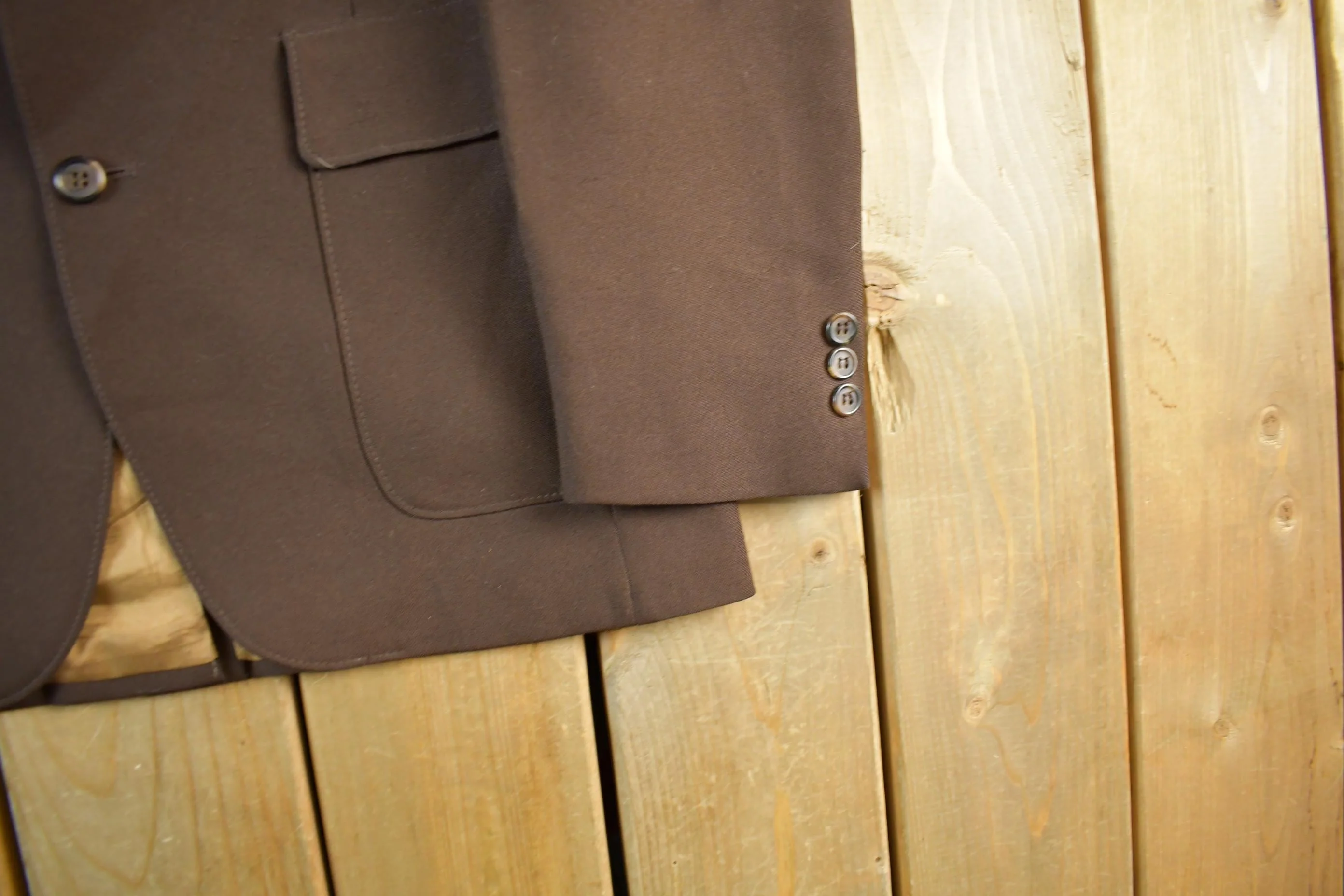 Vintage 1970s Levi's Action Suit Button Up Blazer Jacket Men's 40L Men's Medium - Image 3