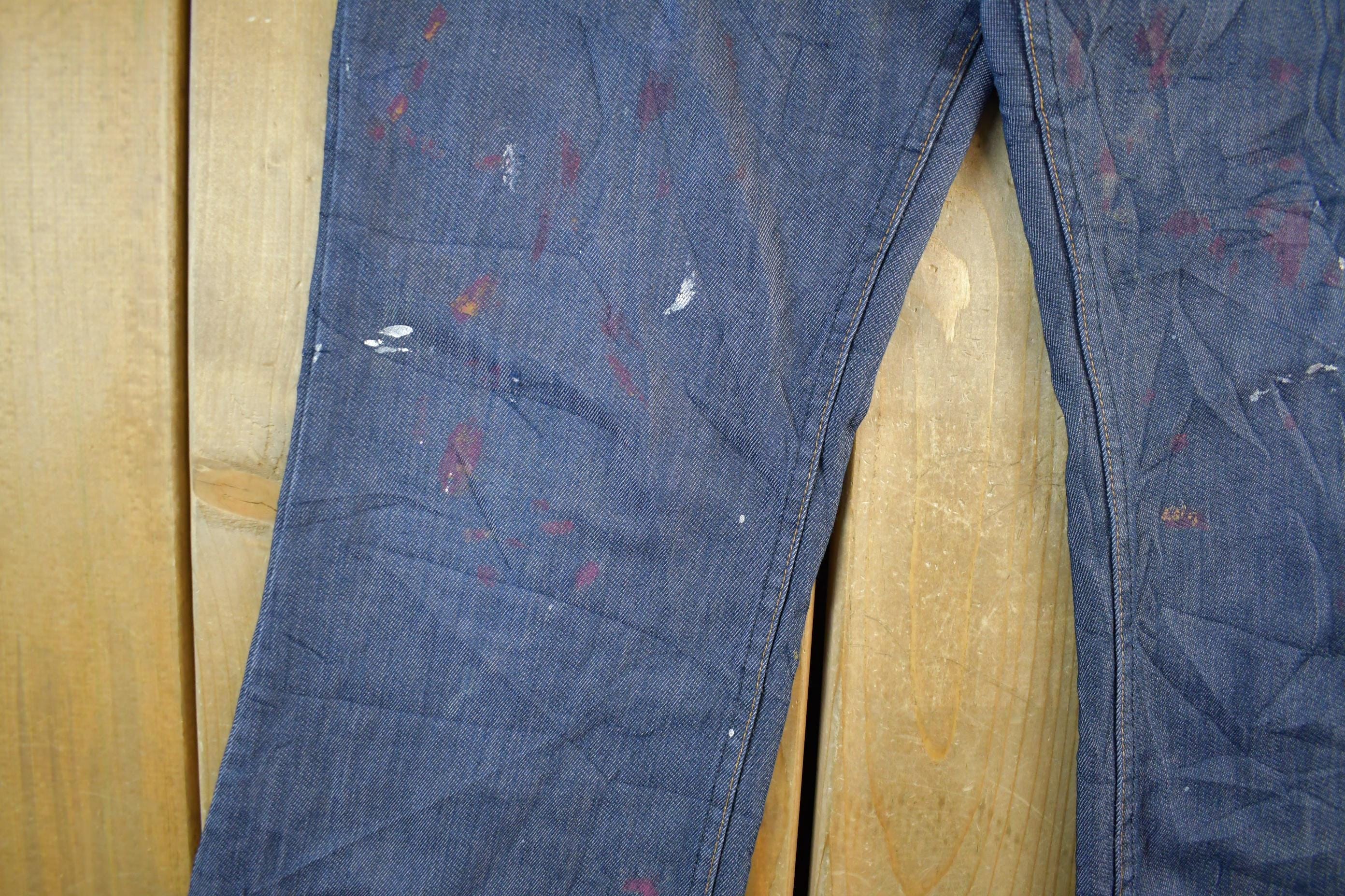 Vintage 1970s Levi's Orange Tab Bell Bottom Flare Denim Jeans Men's Medium 33 x 29 - Image 5