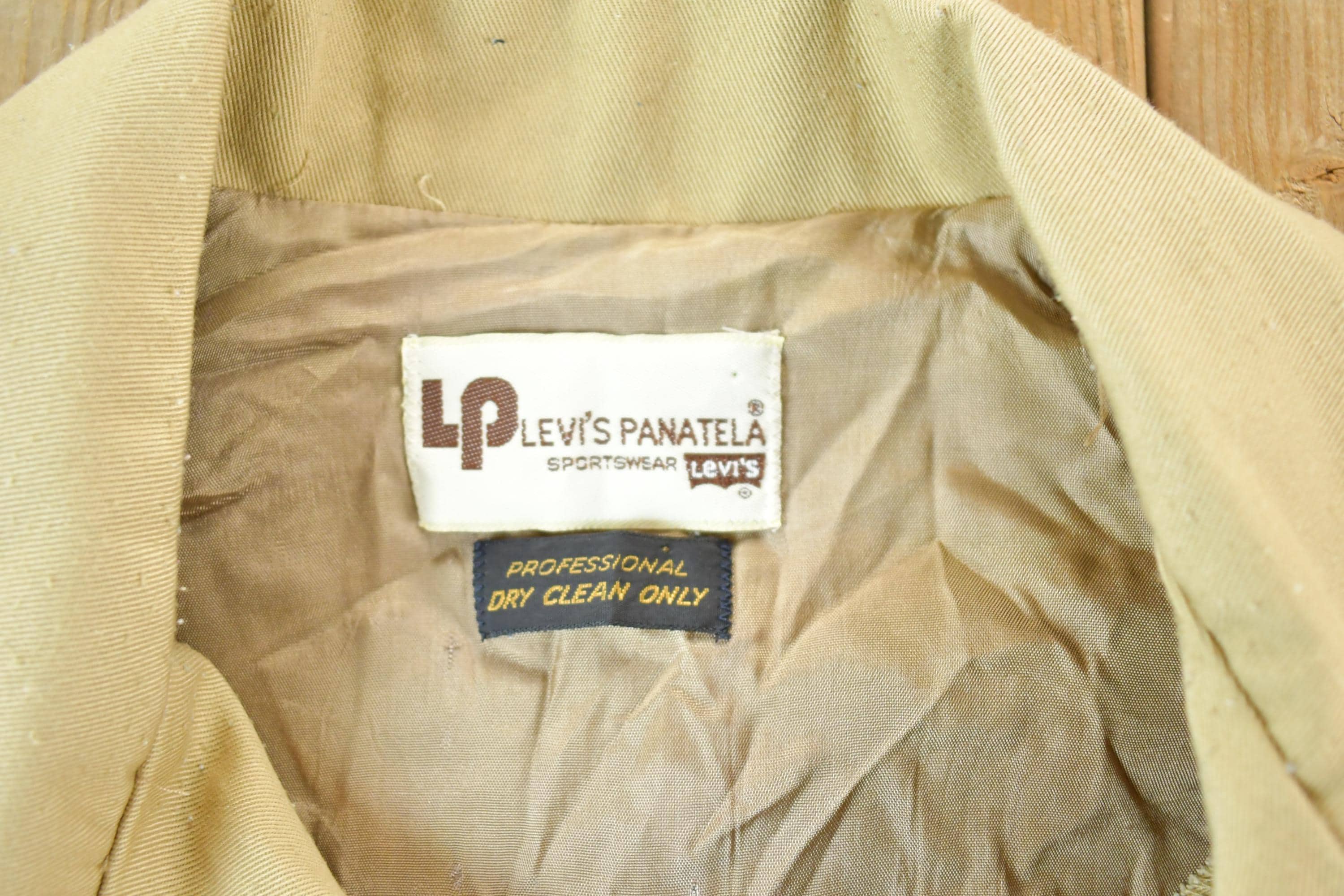 Vintage 1970s Levis Panatela Button Up Shirt Mens XL - Image 3
