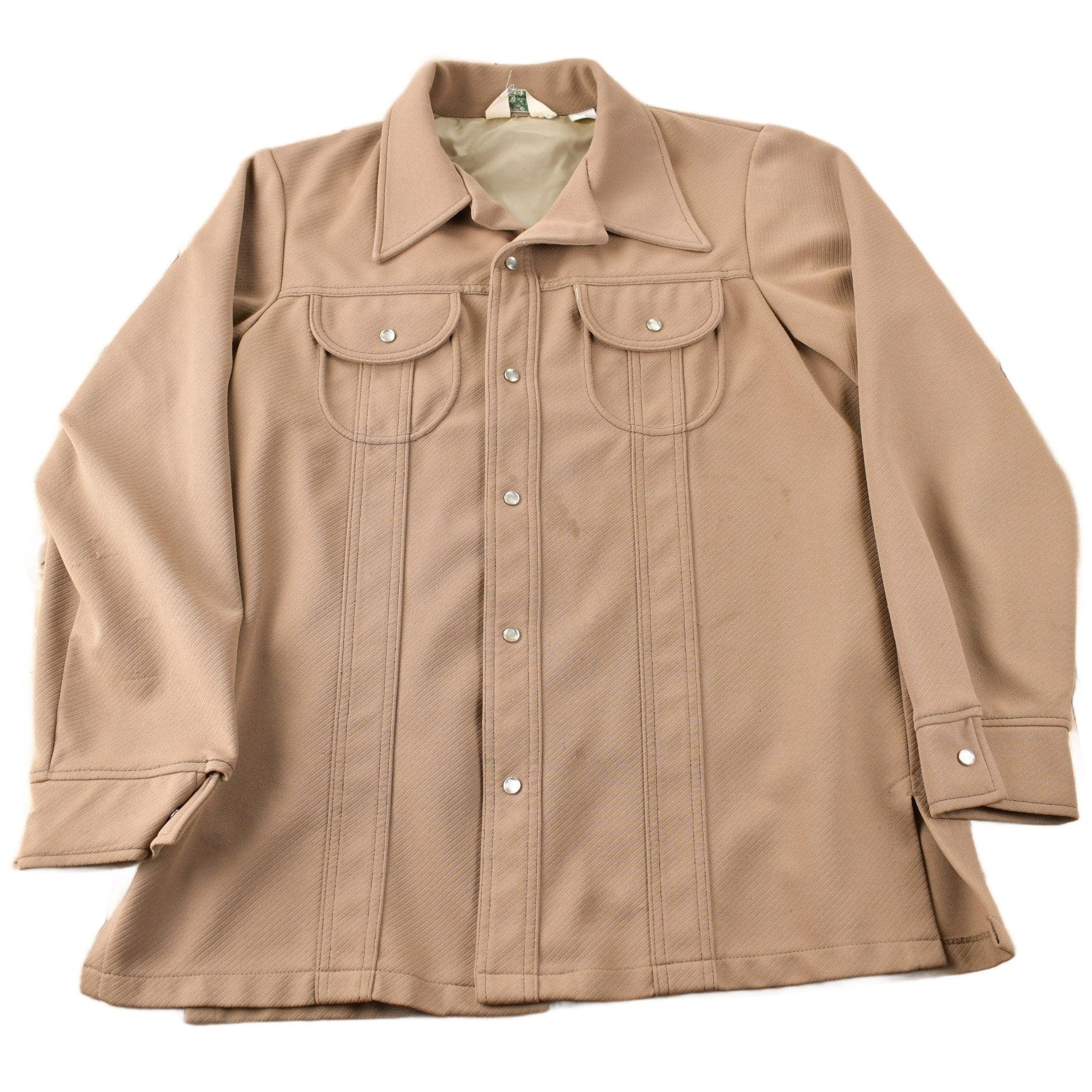 Vintage 1970s Levi's Panatela Tops Western Style Pearl Snap Button Up Shirt Made in USA Men's L