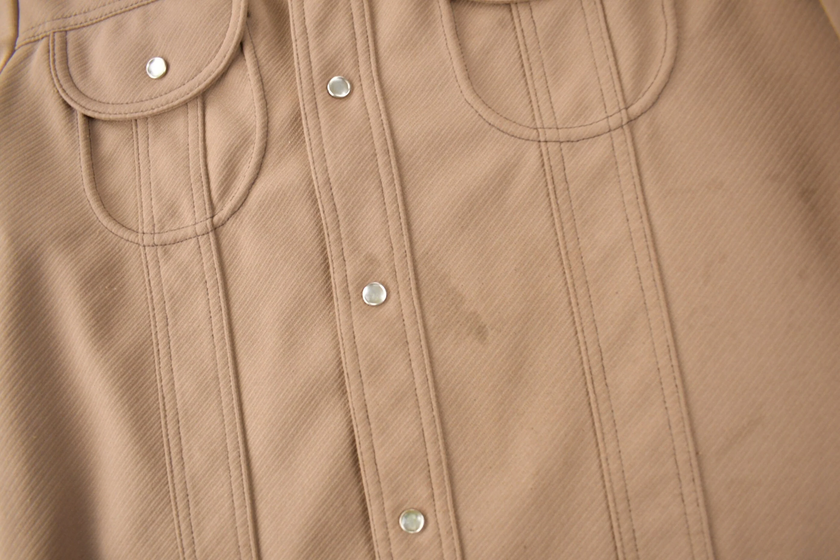 Vintage 1970s Levi's Panatela Tops Western Style Pearl Snap Button Up Shirt Made in USA Men's L - Image 3