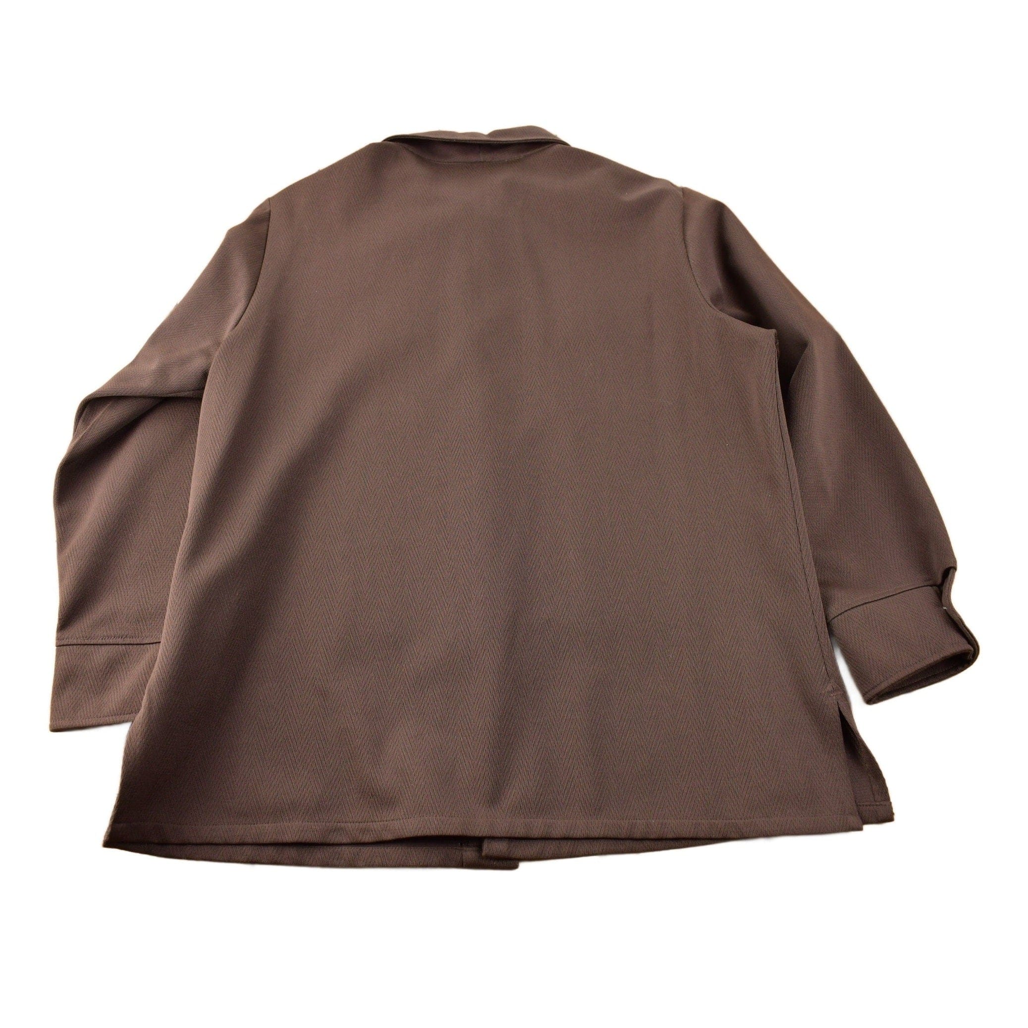 Vintage 1970s Levi's Panatela Western Style Brown Button Up Shirt Made in USA Men's XL - Image 2