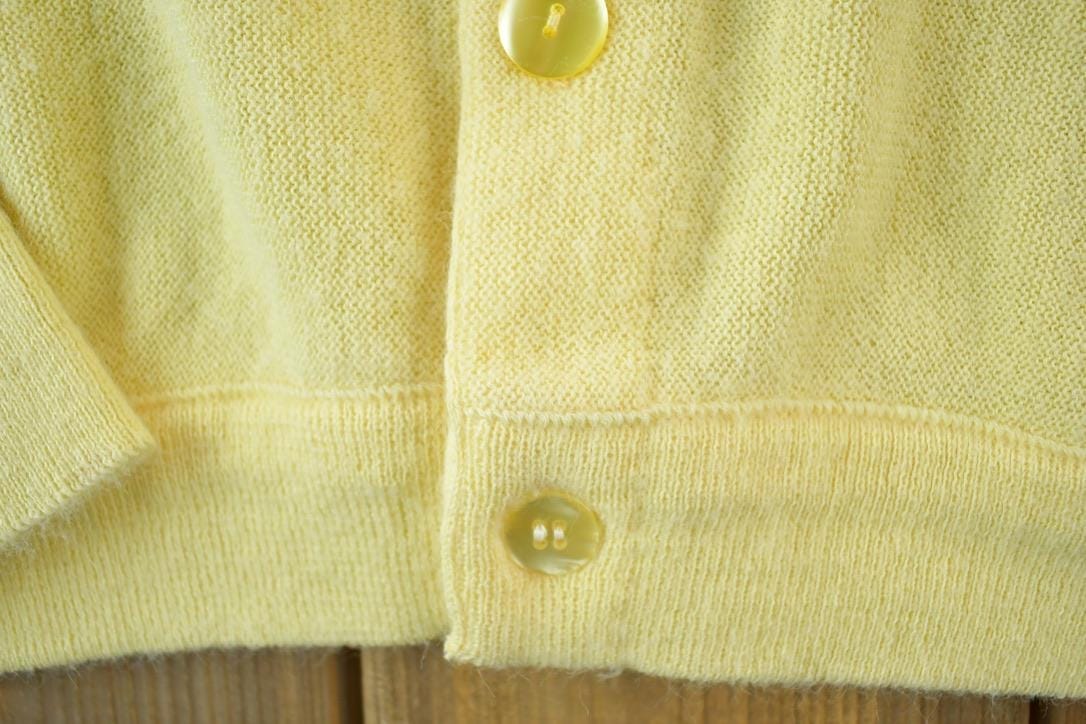 Vintage 1970s Lord Jeff Knit Perfect Mild Distress Cardigan Sweater Made In USA - Image 4