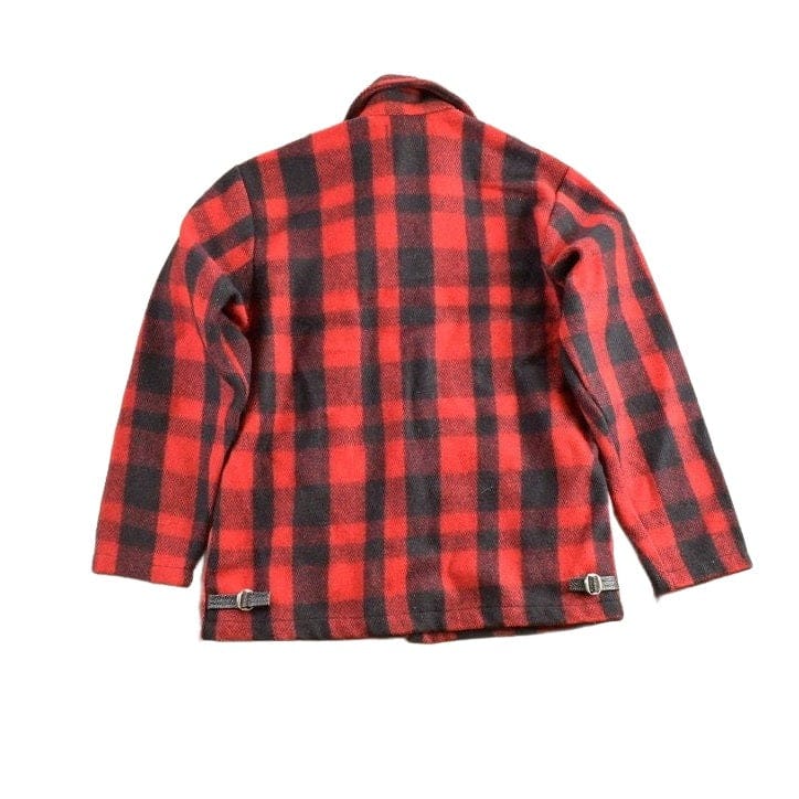 Vintage 1970s Lumber King Plaid Flannel Zip Up Jacket Men's Medium - Image 2