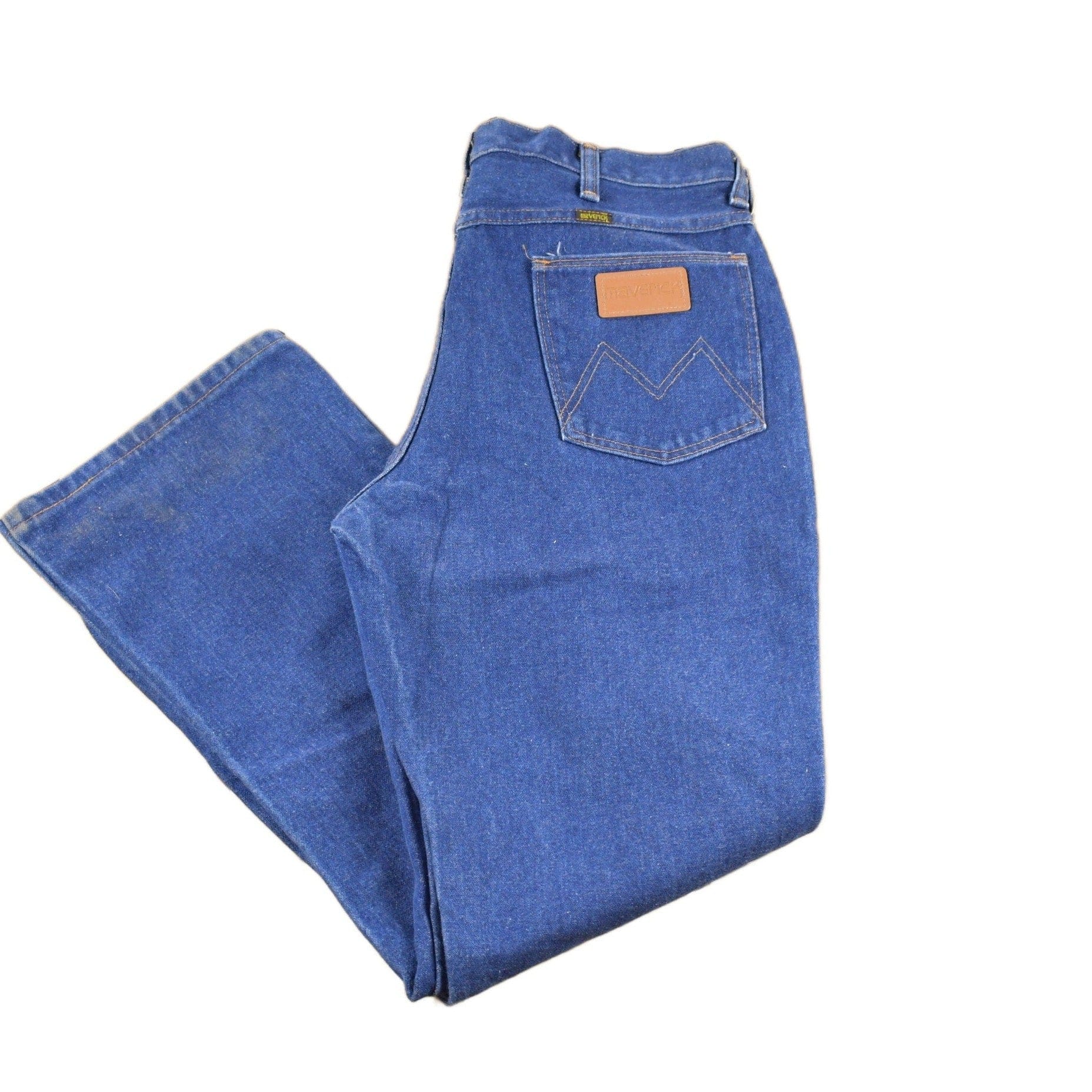 Vintage 1970s Maverick Denim Flared Jeans Men's 33 x 29